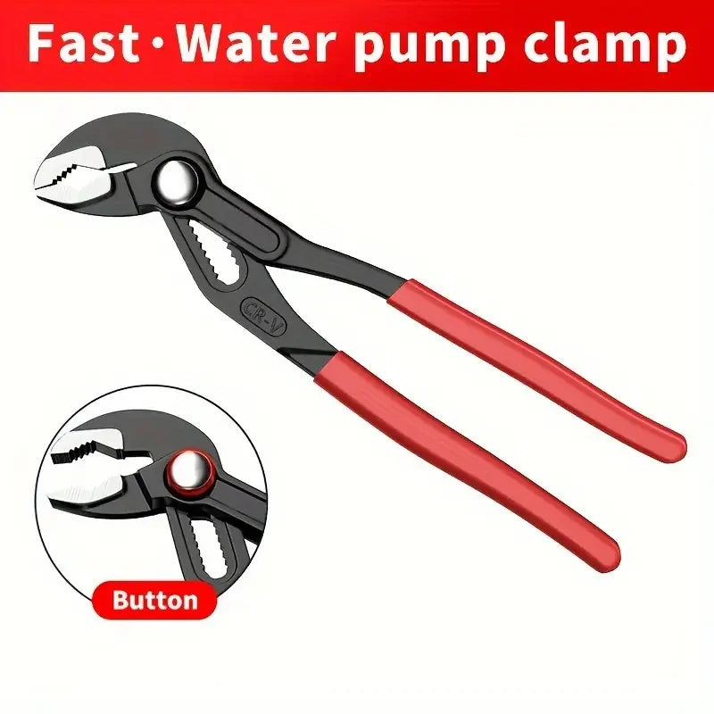 Adjustable Multifunctional Pump Pliers, Large Opening Pipe Pliers, Multipurpose Power Pliers for Plumbing & DIY Projects