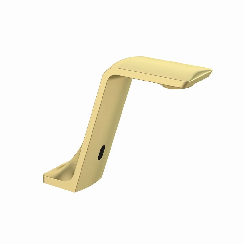 Gun Gray Brass Automatic Touchless Bathroom Basin Faucet Smart Infrared Motion Sensor Single Cold Hand Washing Basin Tap l