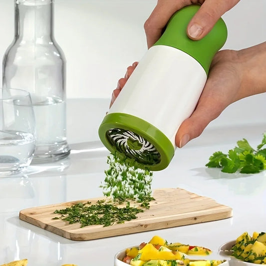 Manual Herb Grinder Spice Mill Parsley Shredder Vegetable Cutter Coriander Mincer Chili and Cilantro Kitchen Tool Gadget