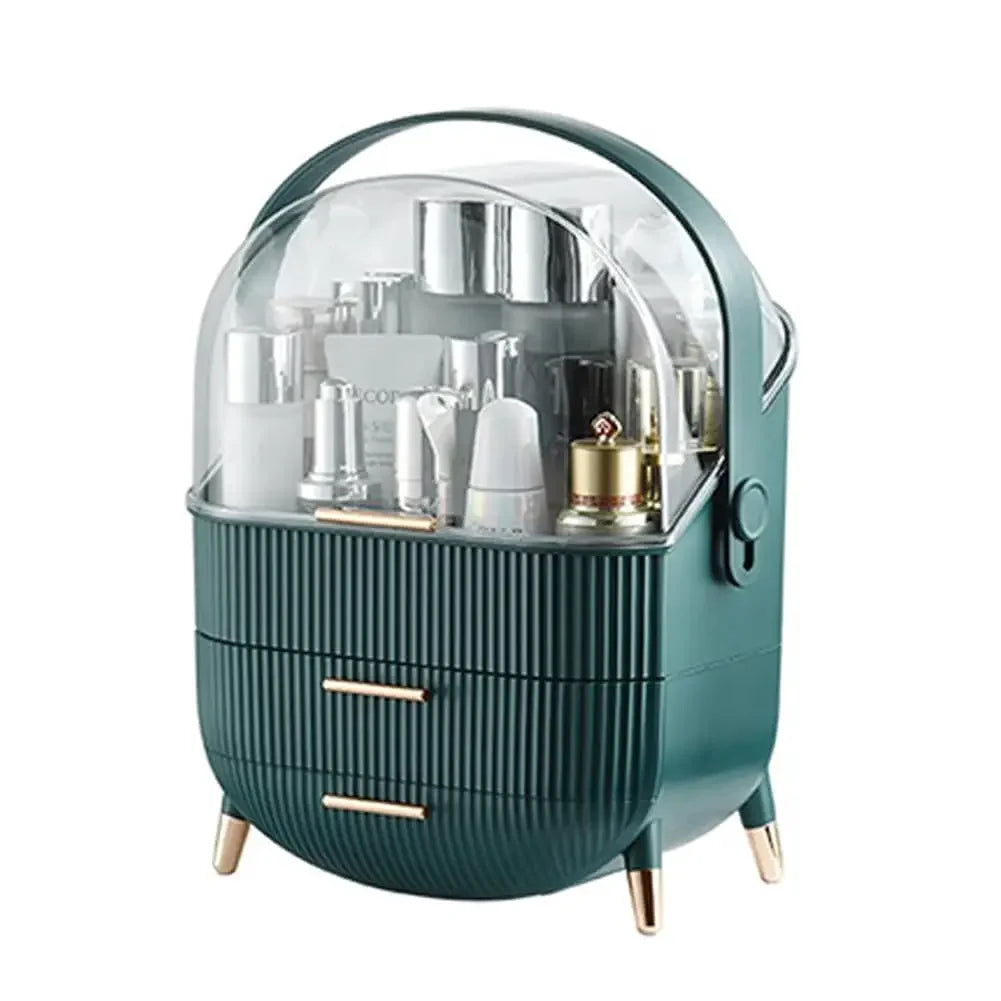 Cosmetics Storage Box Large Makeup Organizer Drawers Dustproof Display Cases for Vanity Makeup Brushes Holder with Lid