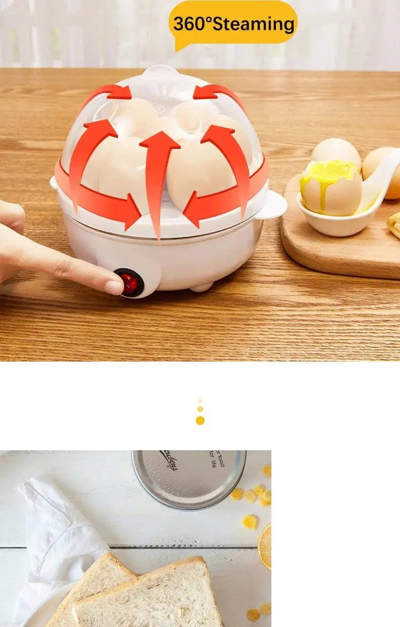 110V/220V Multifunctional Electric Egg Boiler Double Layers Egg Cooker Mini Steamer