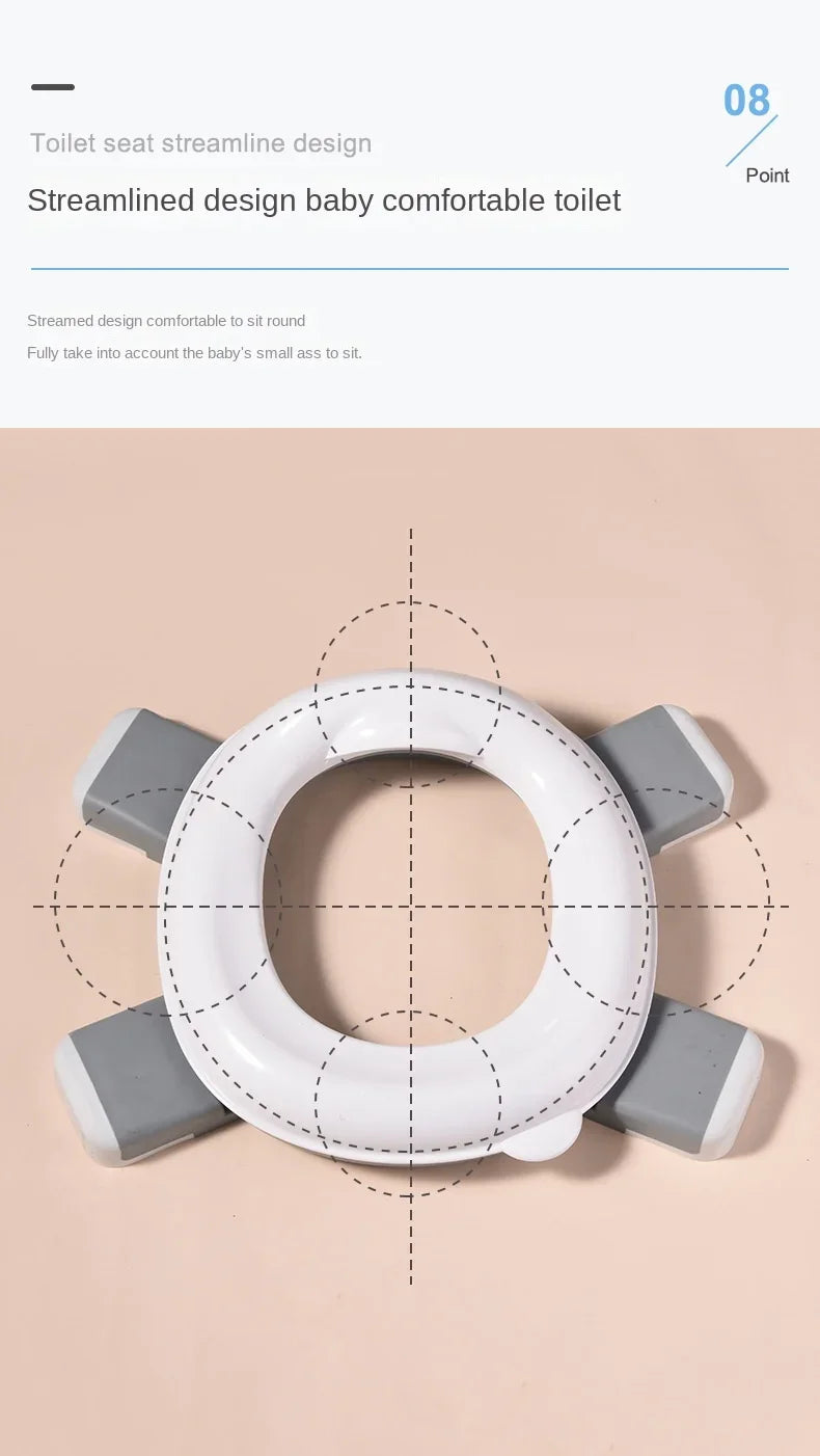 3 in 1 Travel Toilet Seat Foldable Children Potty with Bags Baby Pot Portable Silicone Baby Potty Training Toilet Seat
