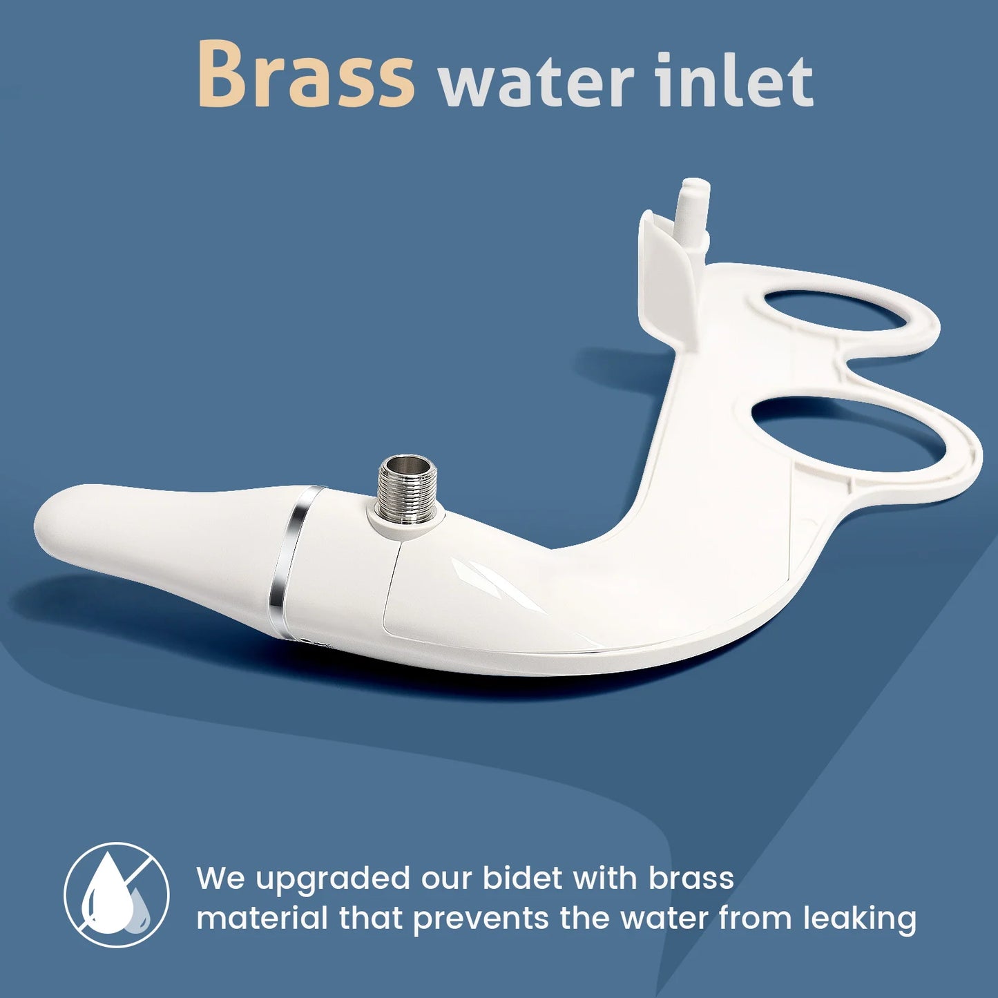 Ultra Slim Bidet Attachment for Toilet Seat - Dual Nozzle, Adjustable Water Pressure, Non-Electric