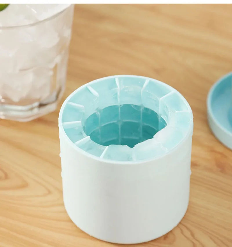 Silicone Ice Cube Mold Round Ice Bucket