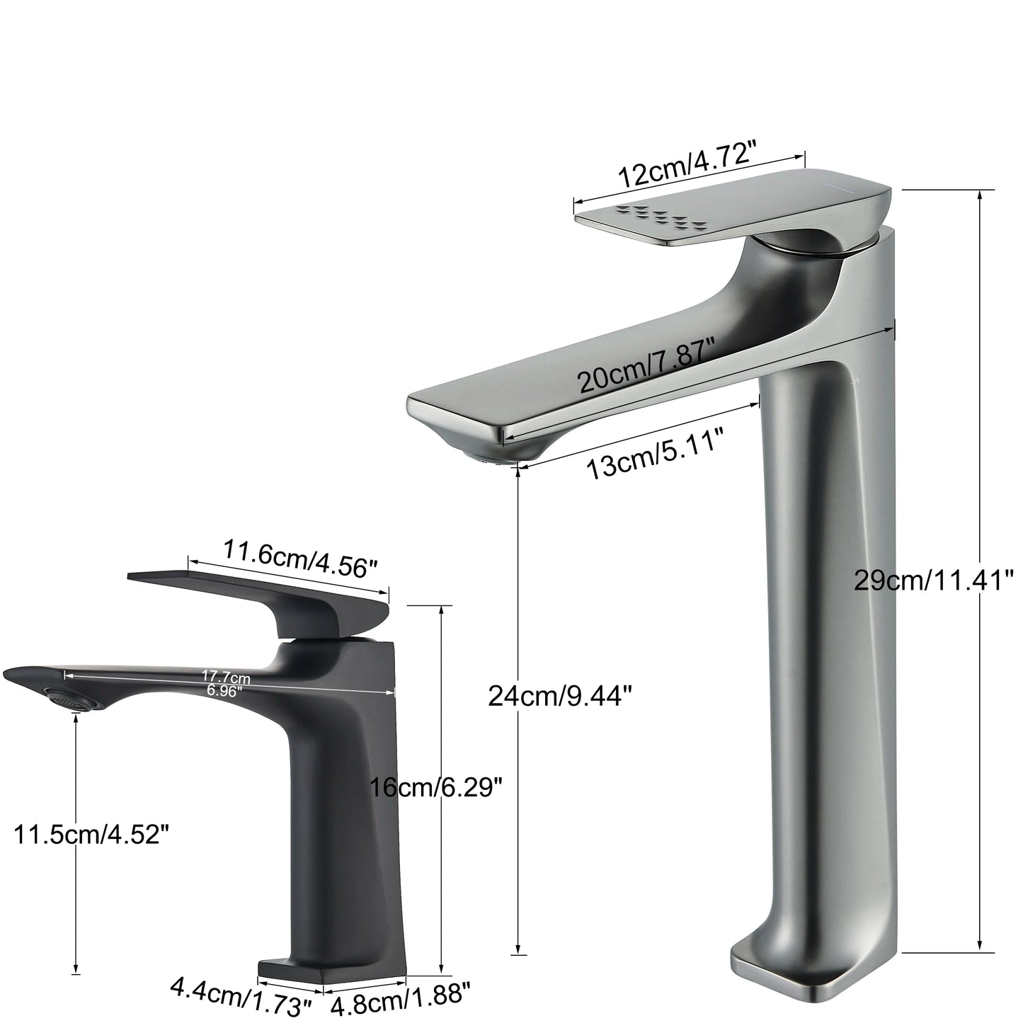 Black Bathroom Faucet Deck Mounted Bathroom Sink Mixer Tap Single Lever Faucets Chrome/White/Grey/Brushed Gold