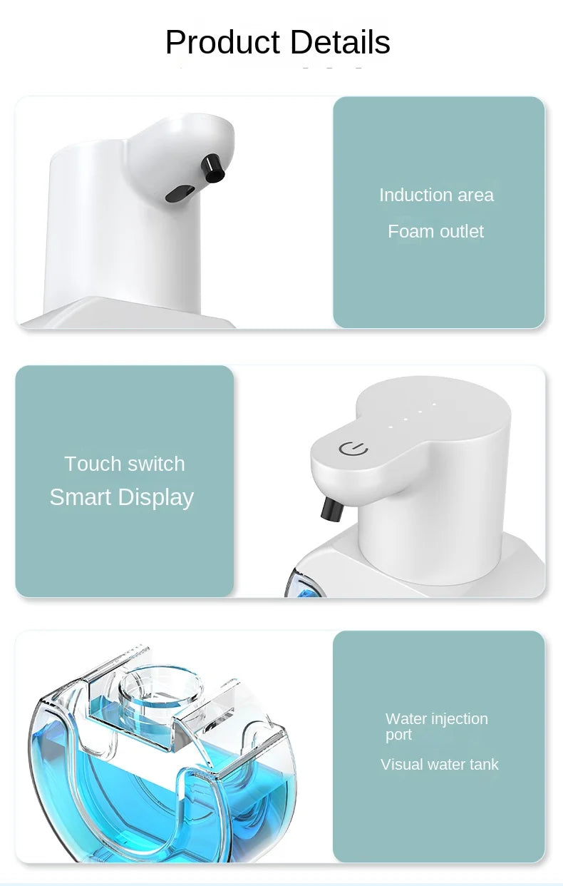 Smart Soap Dispenser 420ml Touchless Motion Sensor Washing Hand Device Wall-Mounted Liquid Soap Dispenser