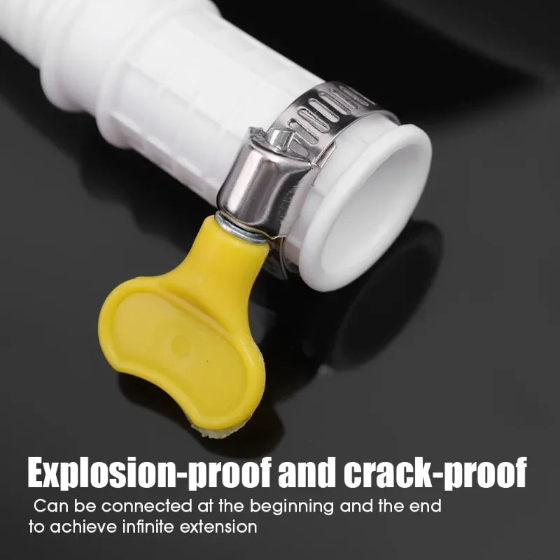 0.5/1/2/3M Washing Machine Draining Hoses Bendable Plastic Tube Faucet Extension Plumbing Hoses Air Conditioner Drain Hoses
