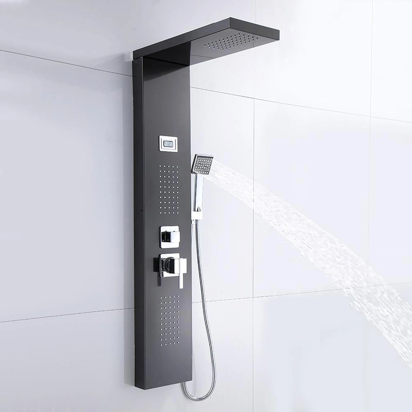 Bathroom Shower Panel Rain Waterfall Spray with Handshower Kit
