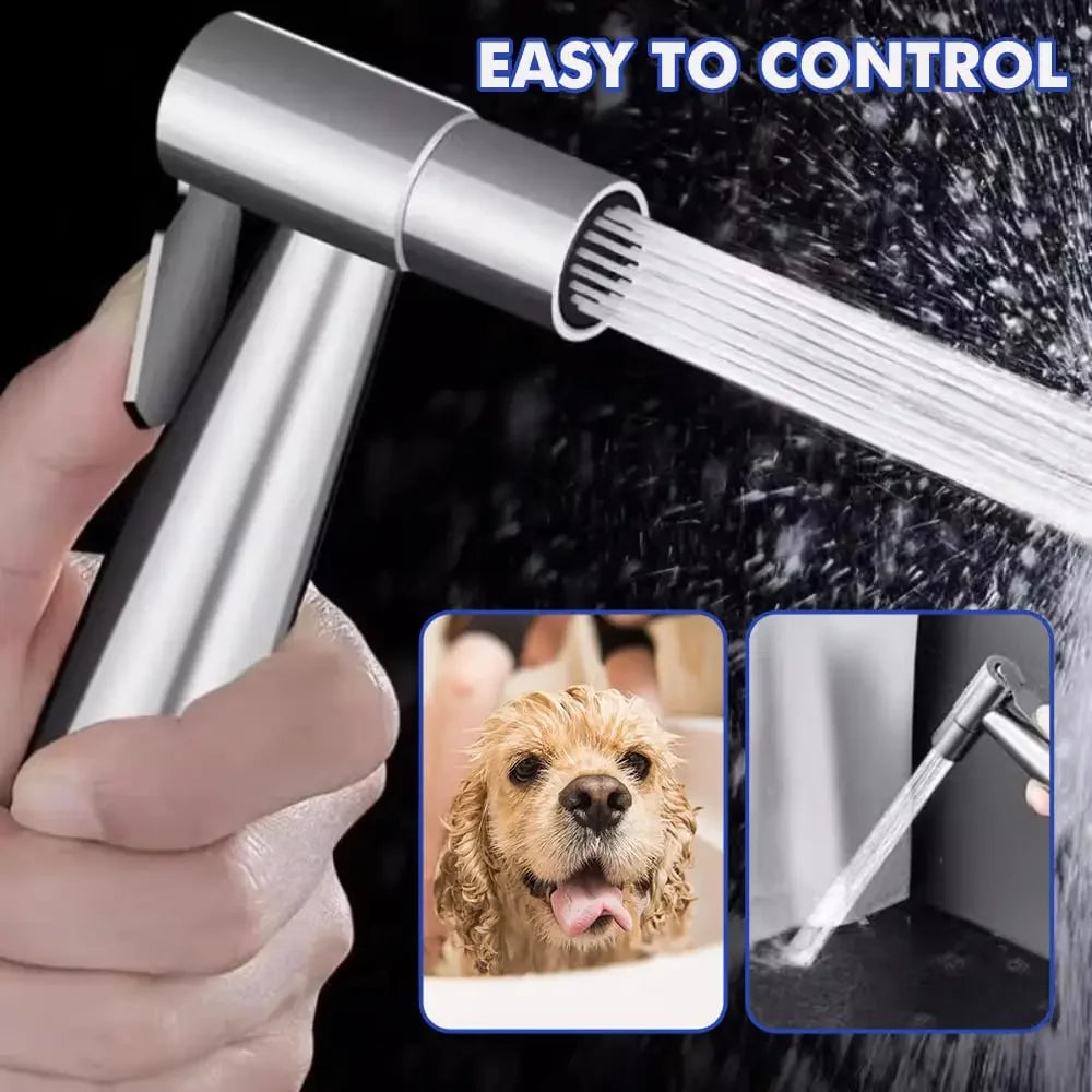 304 Stainless Steel Spray Gun Shower Handheld Bidet Sprayer Set