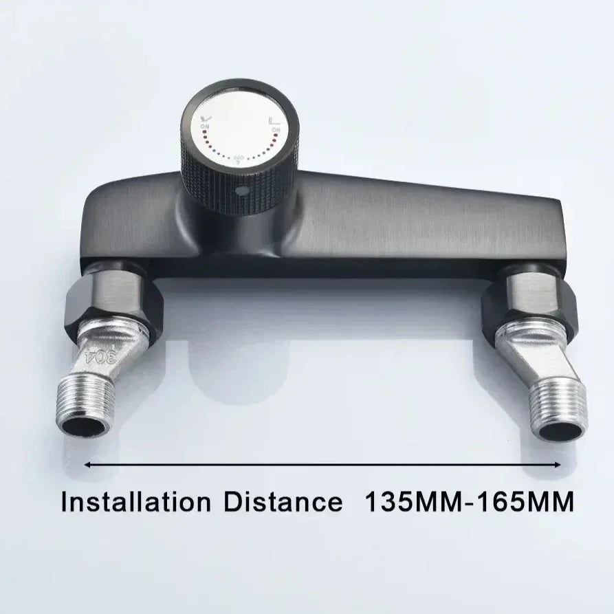 Gun Grey Shower Set , Bathroom Shower Faucet