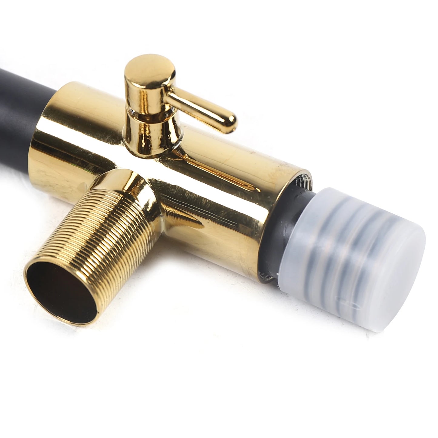 Black Shower Set Faucet Rainwater Manual System High-Quality