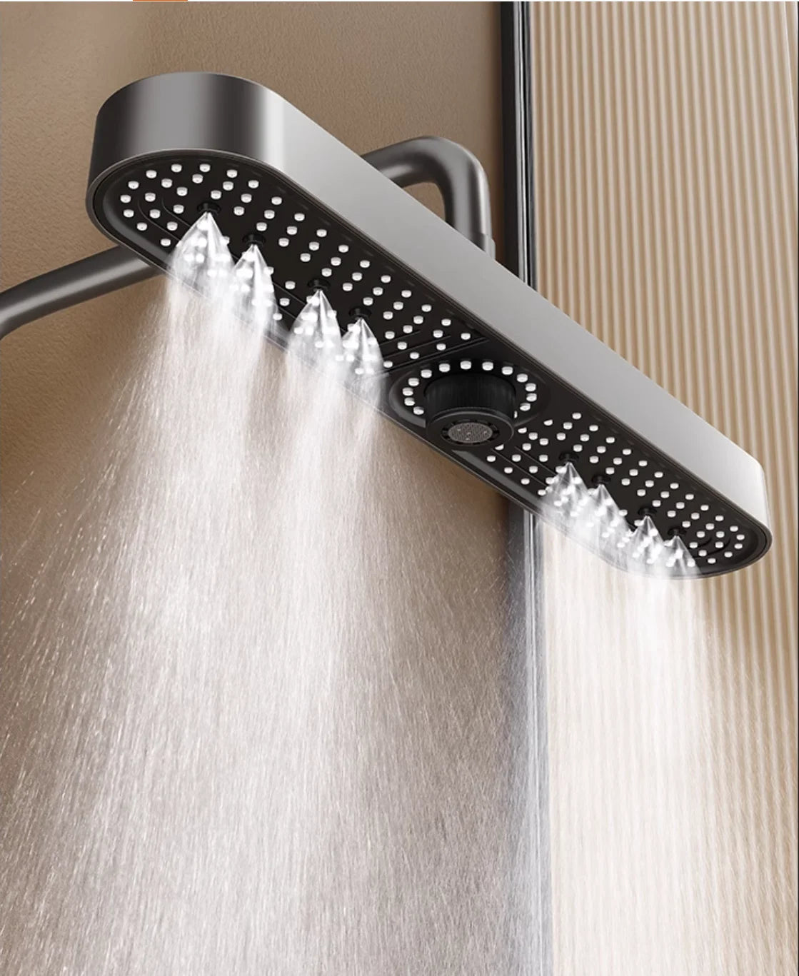 New 480mm Big Panel Showerhead 3 Mode Supercharge Rainfall Shower Head