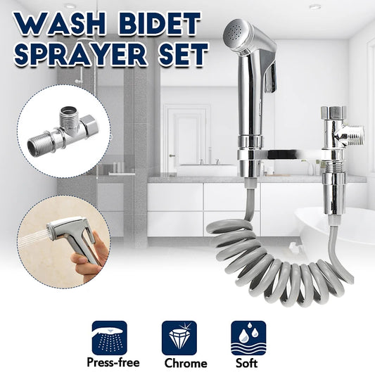 4PCS/Set Handheld Toilet Bidet Sprayer Set Sprayer Guns