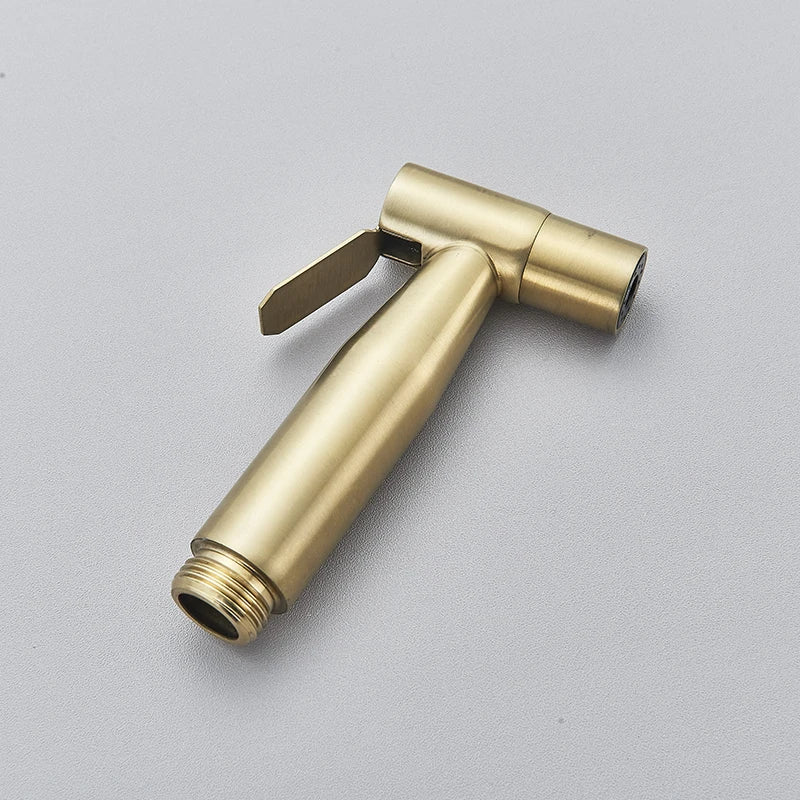 Handheld Toilet Bidet Sprayer With Brass Valve Stainless Steel