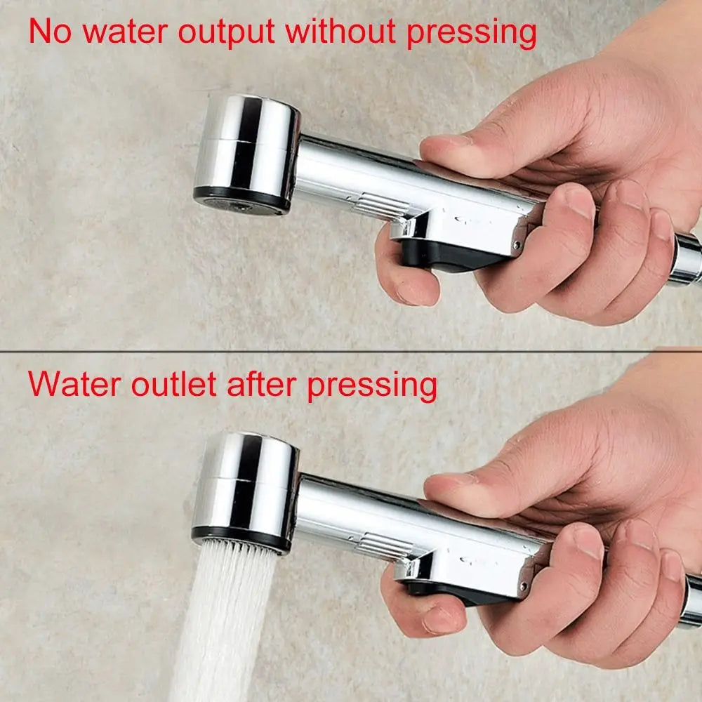 Handheld Hose Spray Shower Head Toilet Douche Bidet Head Bathroom Shower Stainless Steel