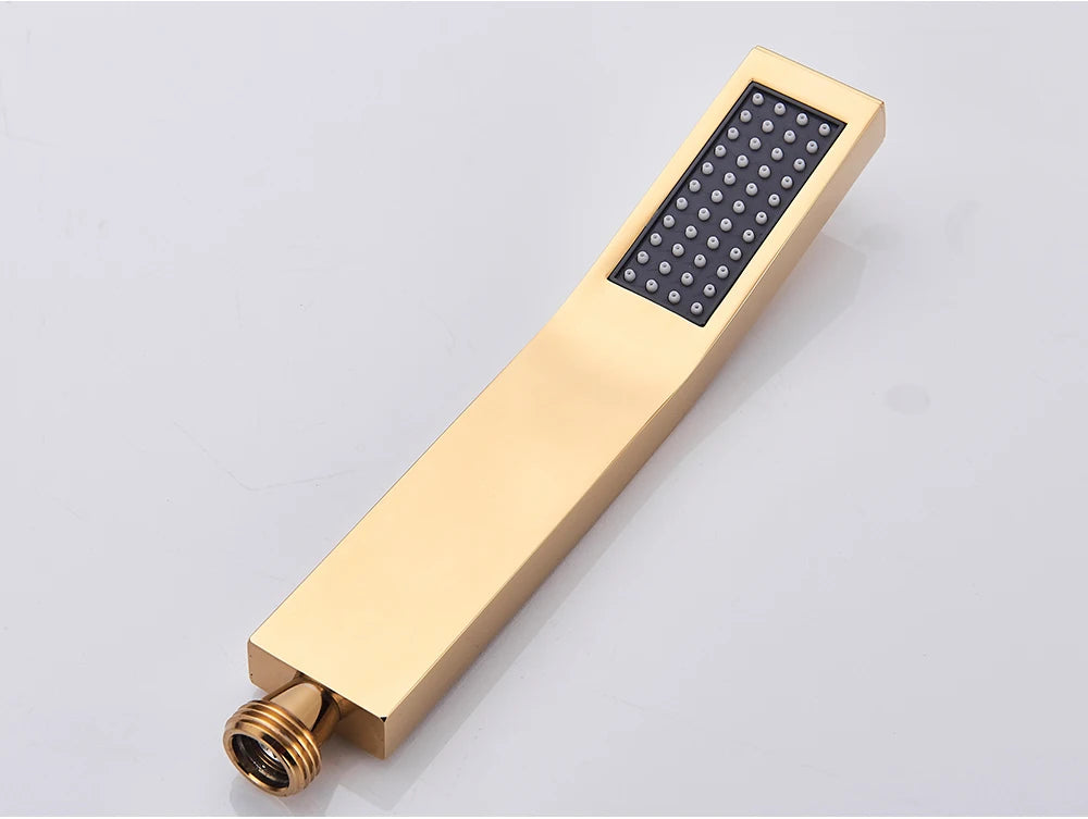 Hand shower Brass Shower Head. Square Handheld Head Replace