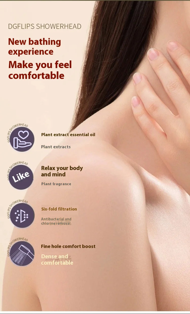 Filter Shower Head High Pressure Beauty Rain Faucet Shower head Filtration Purification