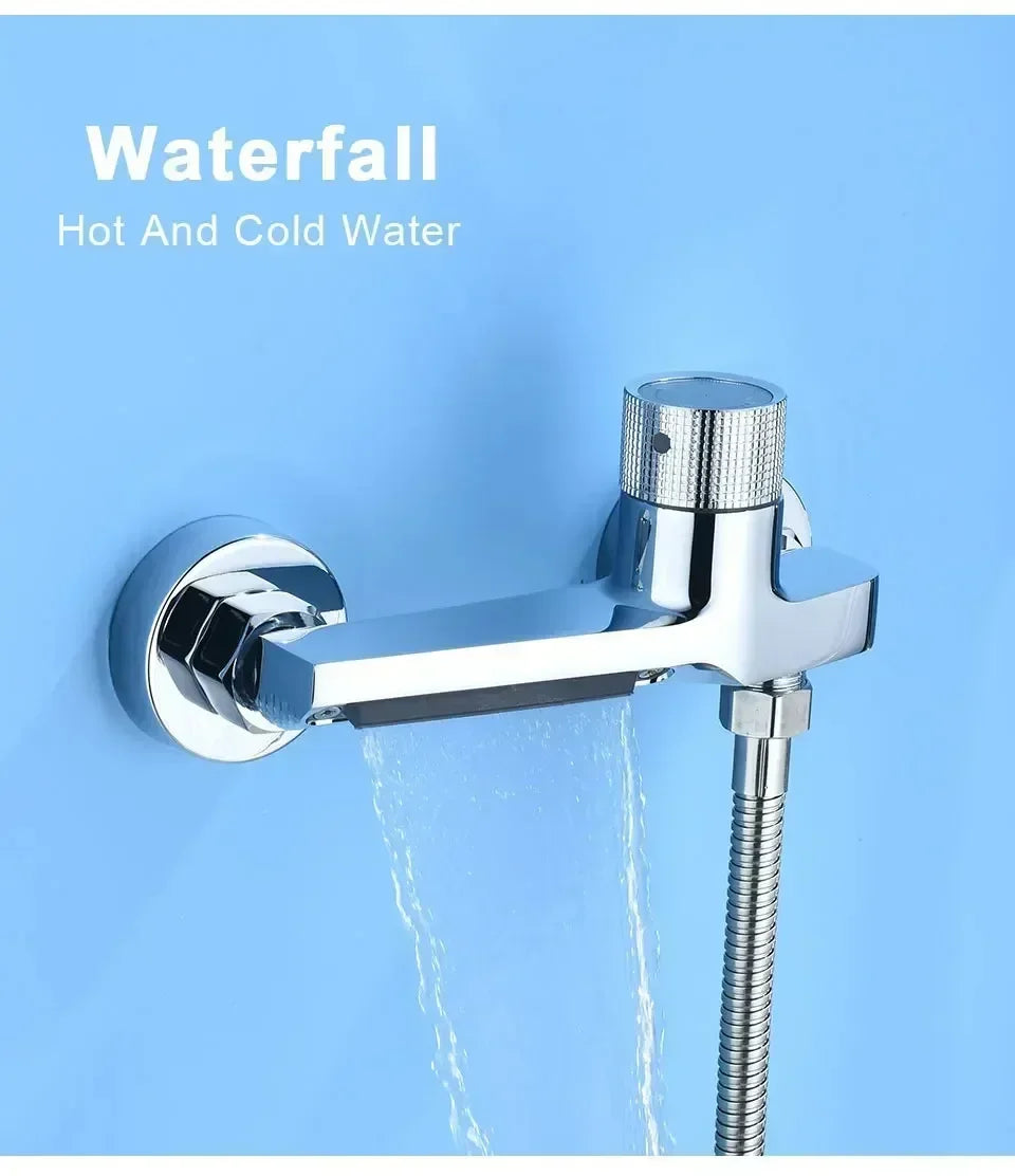 Gun Grey Shower Set , Bathroom Shower Faucet