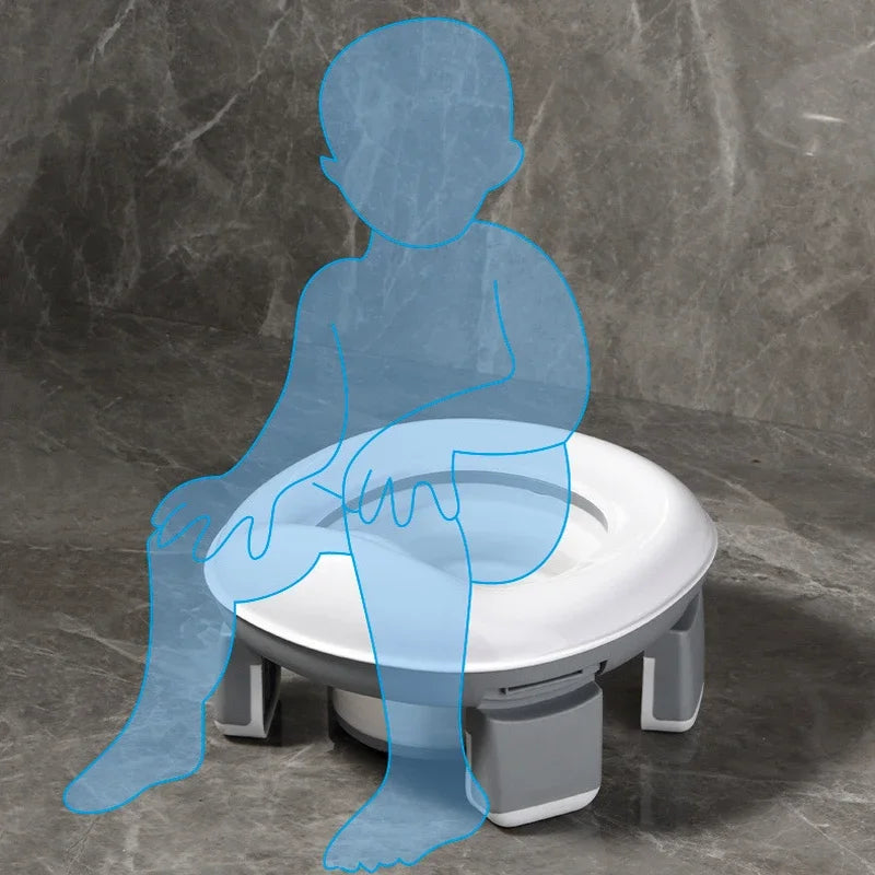 3 in 1 Travel Toilet Seat Foldable Children Potty with Bags Baby Pot Portable Silicone Baby Potty Training Toilet Seat