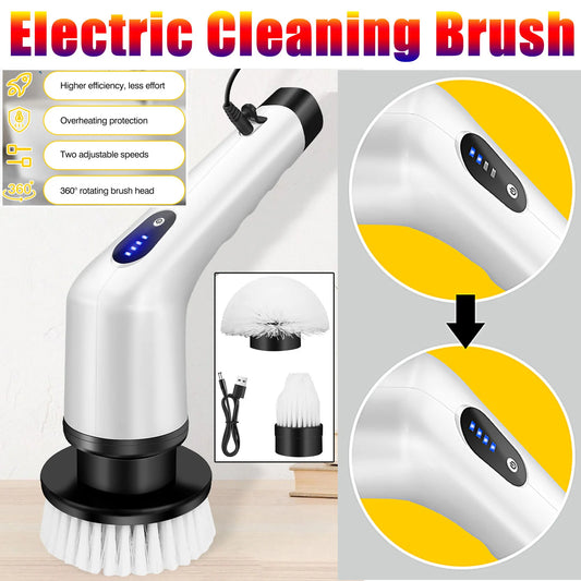 3-IN-1 Electric Cleaning Brush Multi-functional USB Rechargeable Electric Rotary Scrubber