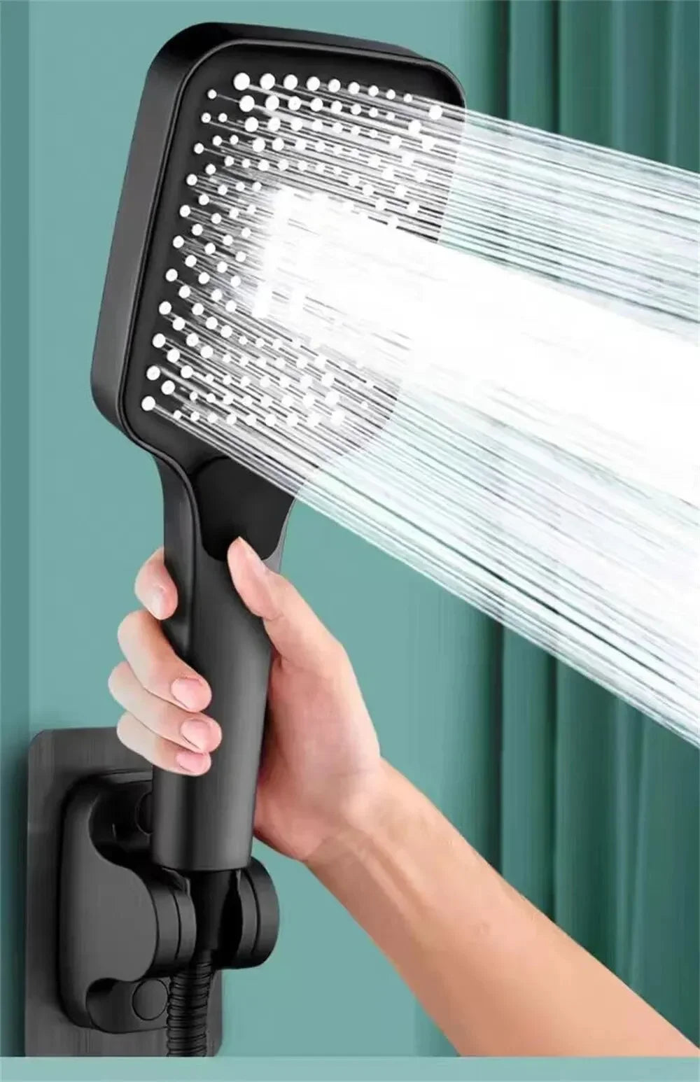 Adjustable Shower Head 3 Mode Rainfall Shower Large Flow Showerhead High Pressure