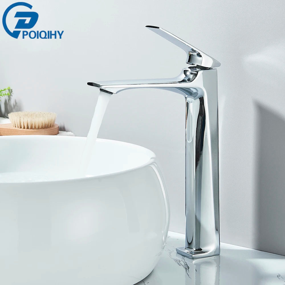 Black Bathroom Faucet Deck Mounted Bathroom Sink Mixer Tap Single Lever Faucets Chrome/White/Grey/Brushed Gold