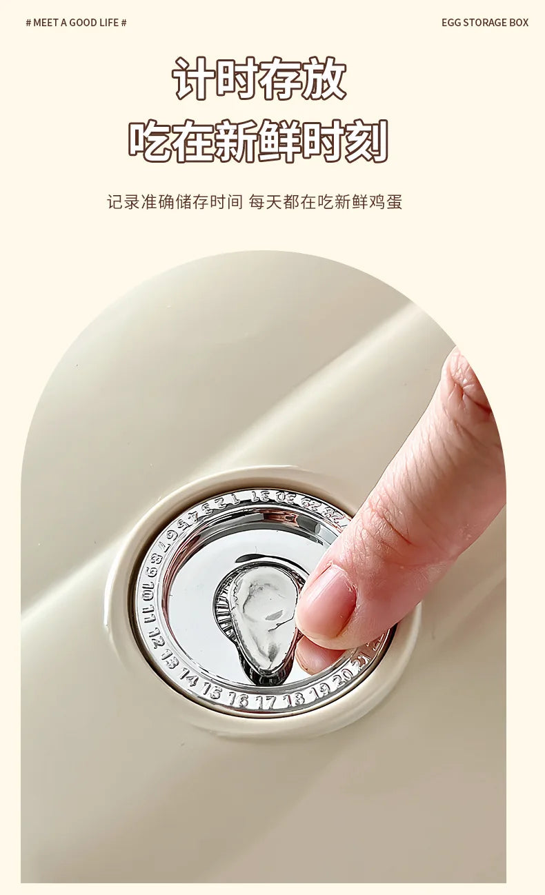 Household Multi-layer Automatic Rolling Egg Storage Box Kitchen Egg Rack Tray Refrigerator Timing Special Egg Carton