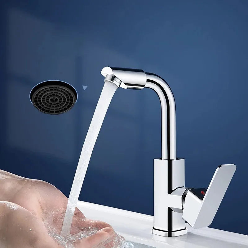 Bathroom faucet washbasin hot cold water 2-in-1 sink washbasin universal faucet