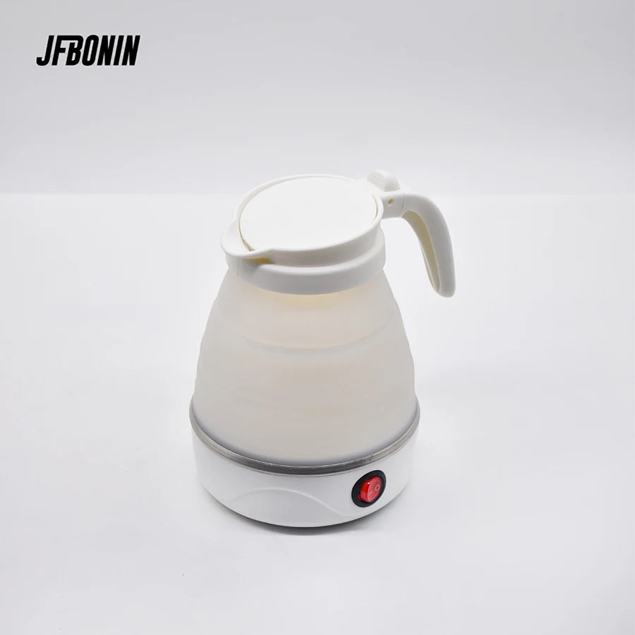 0.6L Mini Folding Kettle Portable Water Heater 600W Silicone Compression Electric Kettle