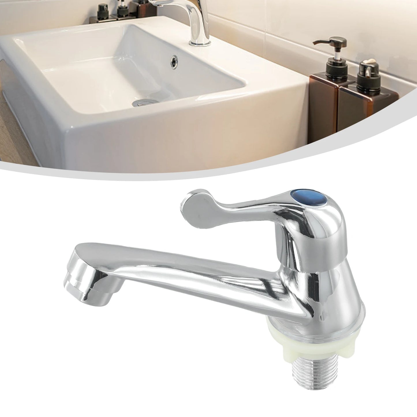 Bathroom Single Cold Water Tap Basin Sink Faucet Mixer