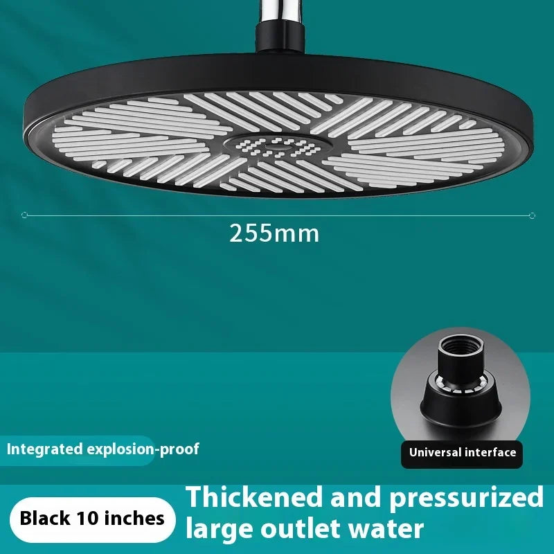 10 Inch Big Panel Rainfall Shower Head ,High Pressure, Water Saving