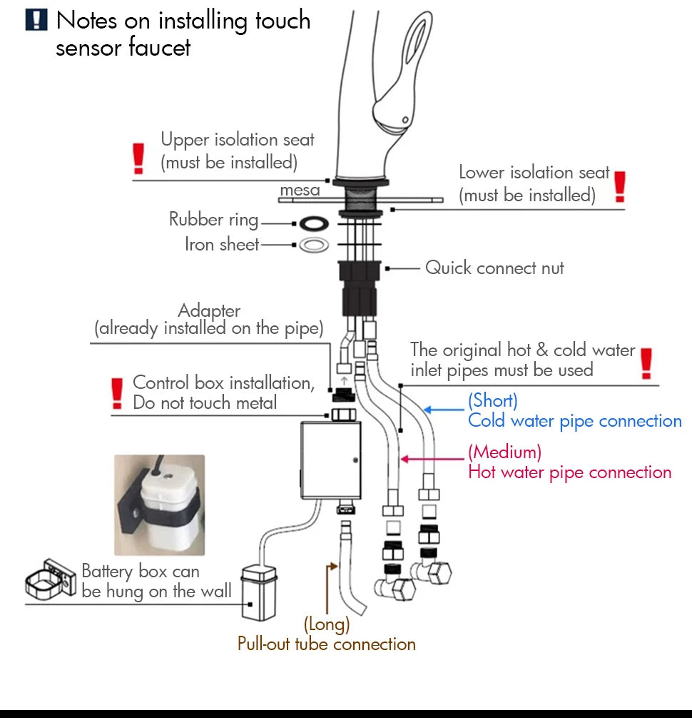Pull Out Sensor Kitchen Faucet Single Handle Digital Display Intelligent Control
