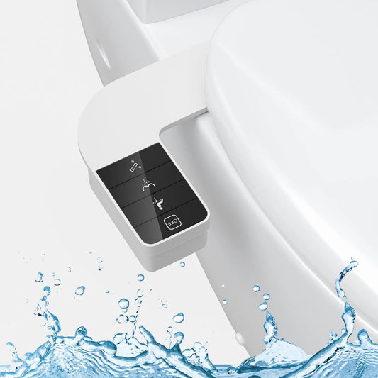 Bidet Attachment for Toilet Seat Self Cleaning Attachment Non-Electric Dual Nozzle Bidet Adjustable Water Pressure