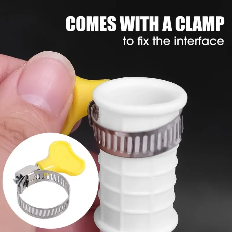 0.5/1/2/3M Washing Machine Draining Hoses Bendable Plastic Tube Faucet Extension Plumbing Hoses Air Conditioner Drain Hoses