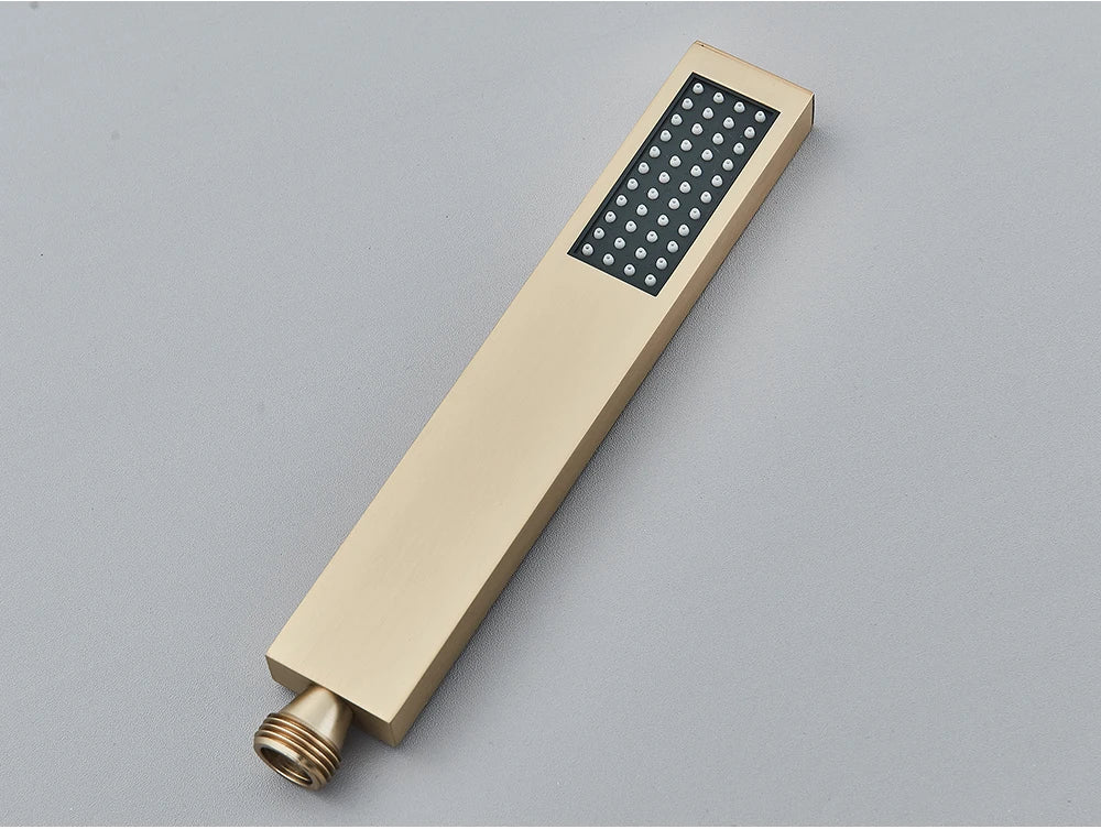 Hand shower Brass Shower Head. Square Handheld Head Replace