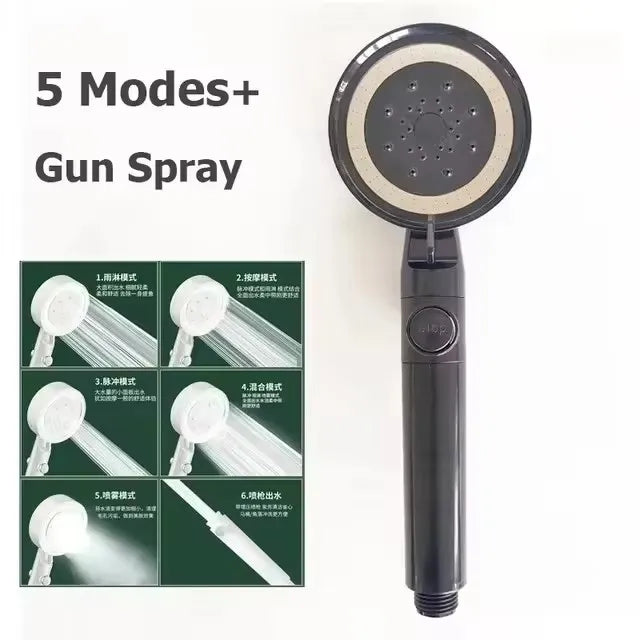 New 480mm Big Panel Showerhead 3 Mode Supercharge Rainfall Shower Head