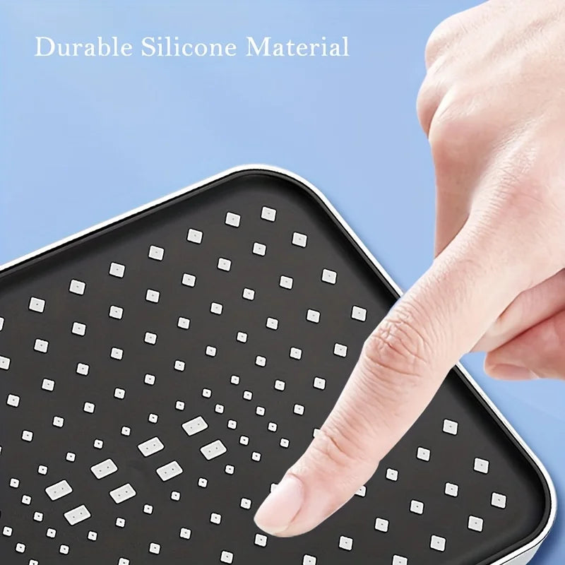 Luxury Bathroom Showerhead, Adjustable Angles, Anti-Clogging Silicone Nozzles,