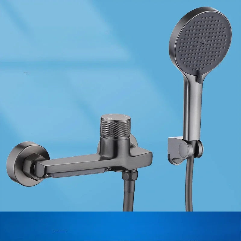 Gun Grey Shower Set , Bathroom Shower Faucet
