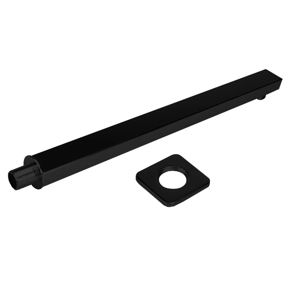 40cm Shower Extension Arm 304 Stainless Steel Wall Mounted Silver Polished Extra Arm