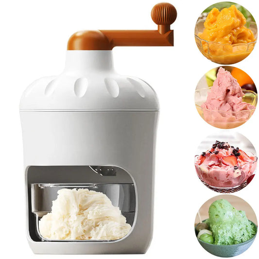 Manual Shaved Ice Machine Lightweight Mini Rotary Ice Shaving Machine ,Crushed Ice Maker