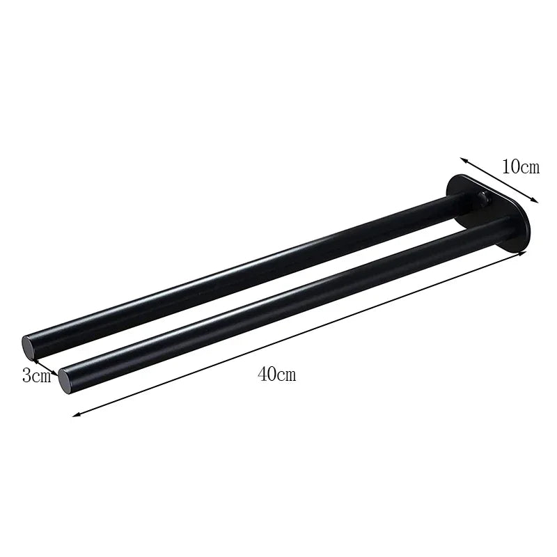Bathroom Towel Rack Stainless Steel Holder Double Towel Rack