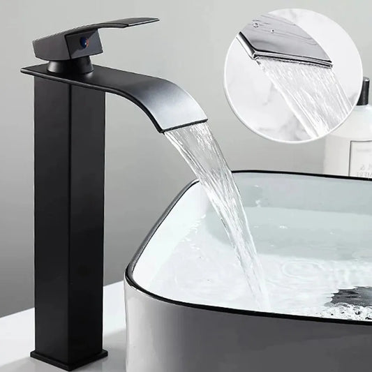 Hot and Cold Water Waterfall Dragon Head Washbasin Single Faucet