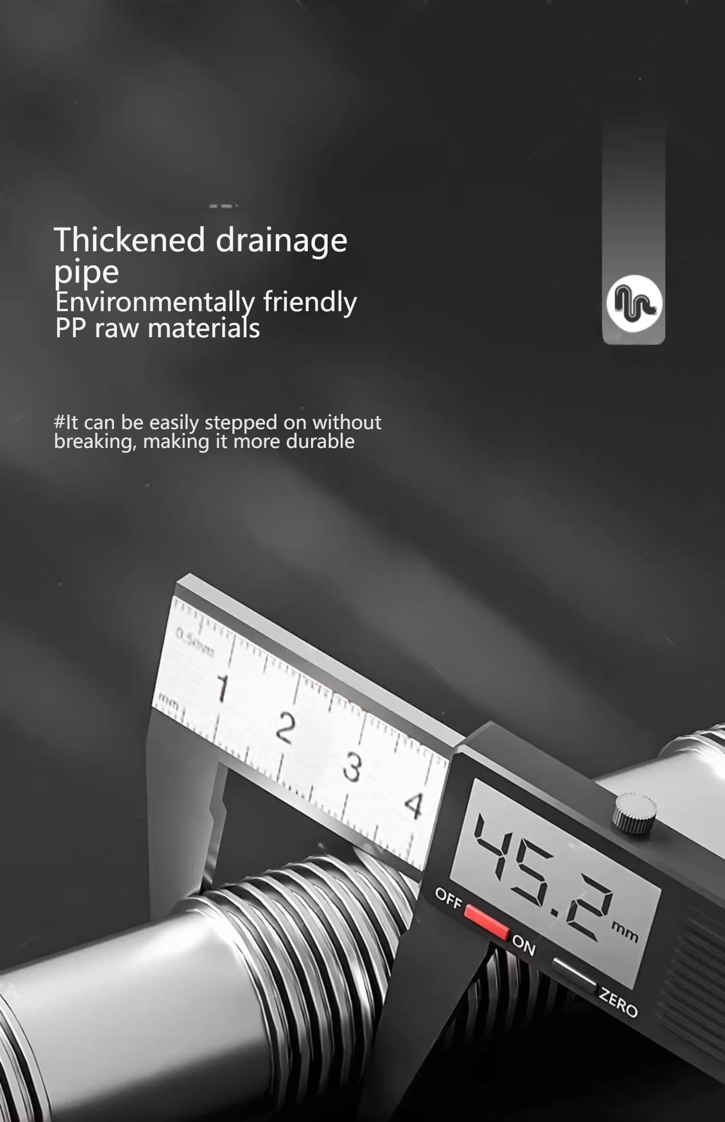 Kitchen Sink Sewer Odorous Drainage Pipe, Double Sink Drainage Pipe Set
