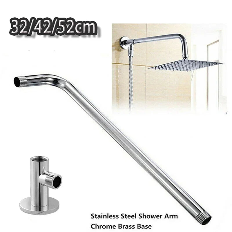 Wall-mounted Stainless Steel Shower Head Extension Arm Rain Extension Tube