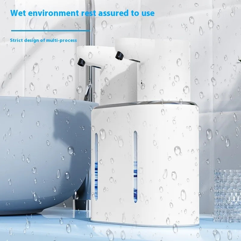 New large capacity automatic induction soap dispenser foam machine double head soap dispenser wall mounted hand sanitizer
