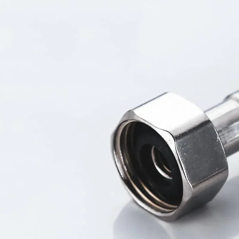 G1/2'' Stainless Steel Nylon Braided Tube Pipe Hose Silicone Plumbing Thermoresistant Tap Basin Faucet Sink Kitchen Bathroom