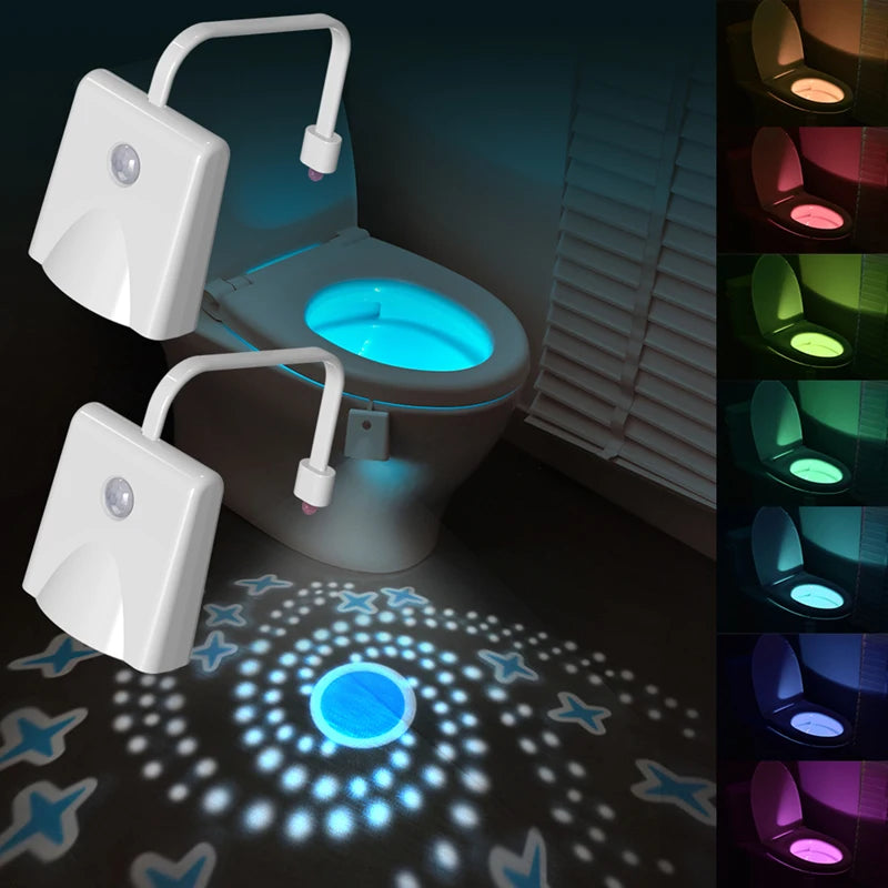 Motion Sensor Toilet Night Light 8-Color Changes