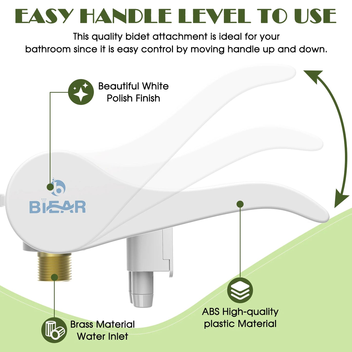 Ultra-Slim Bidet Attachment, Posterior&Feminine Wash-(Retractable Dual Nozzles), Non-Electric Bidet Attachment for Toilet Seat