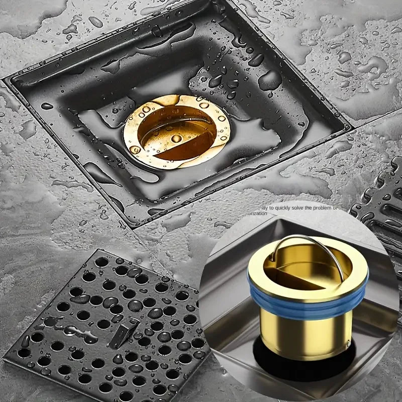 Floor Drain Core, All Copper, Odor Proof Core, Drain Guard Sewer Backflow Preventer