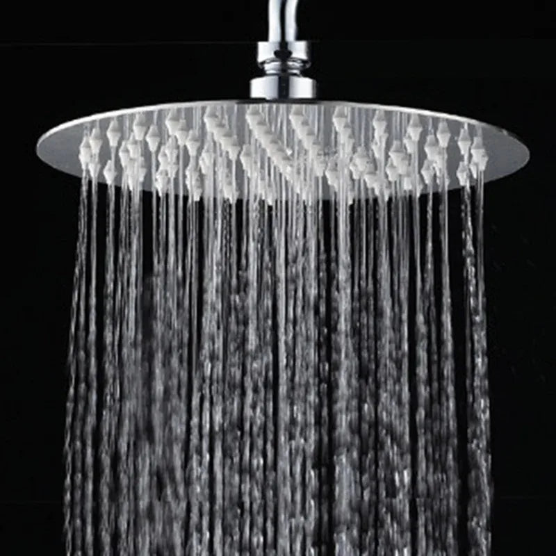 High Quality 6/8/10 Inch High Quality Stainless Steel Ultra-Thin Waterfall Shower Heads